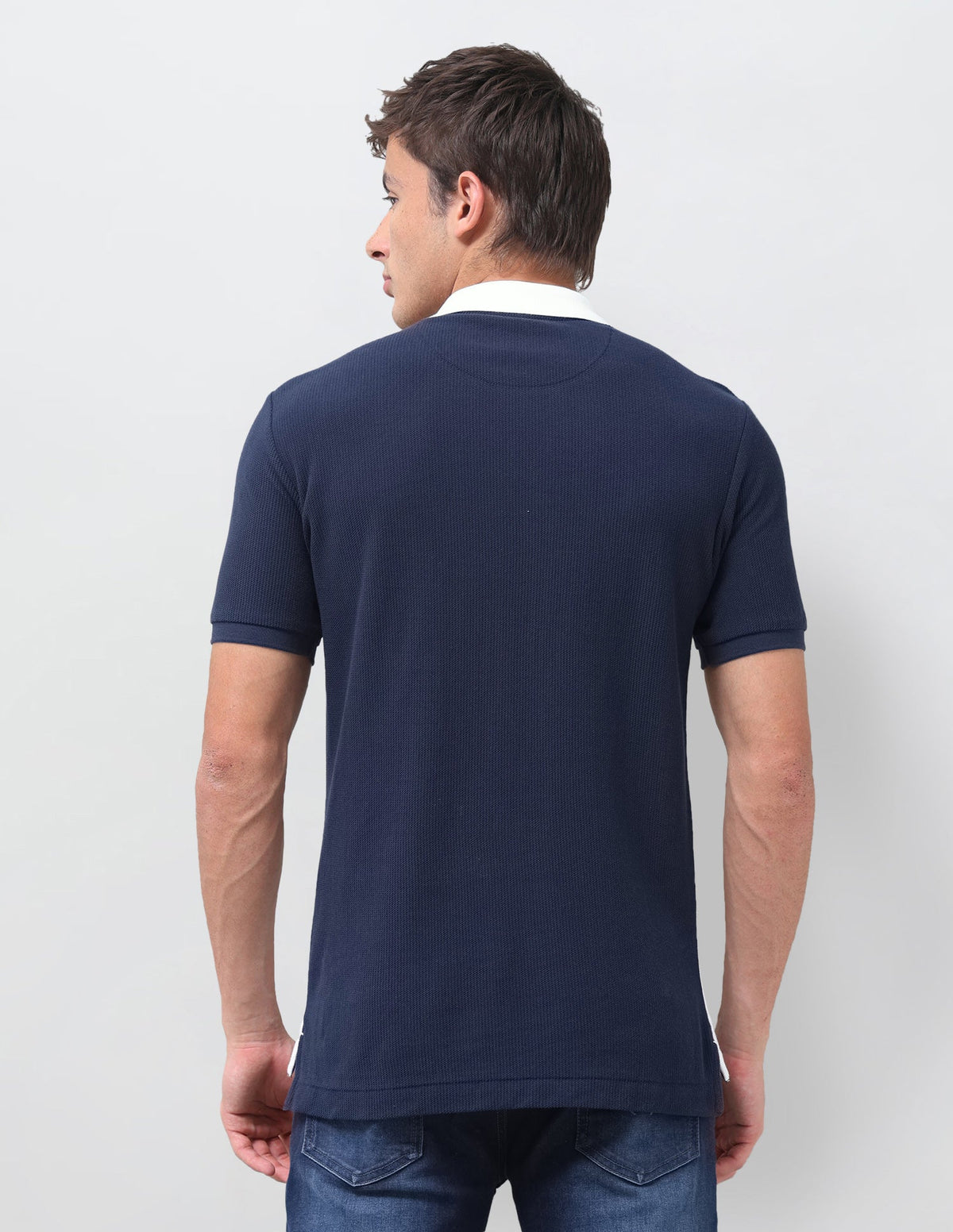 Vertical Striped Muscle Fit Polo Shirt USP0
