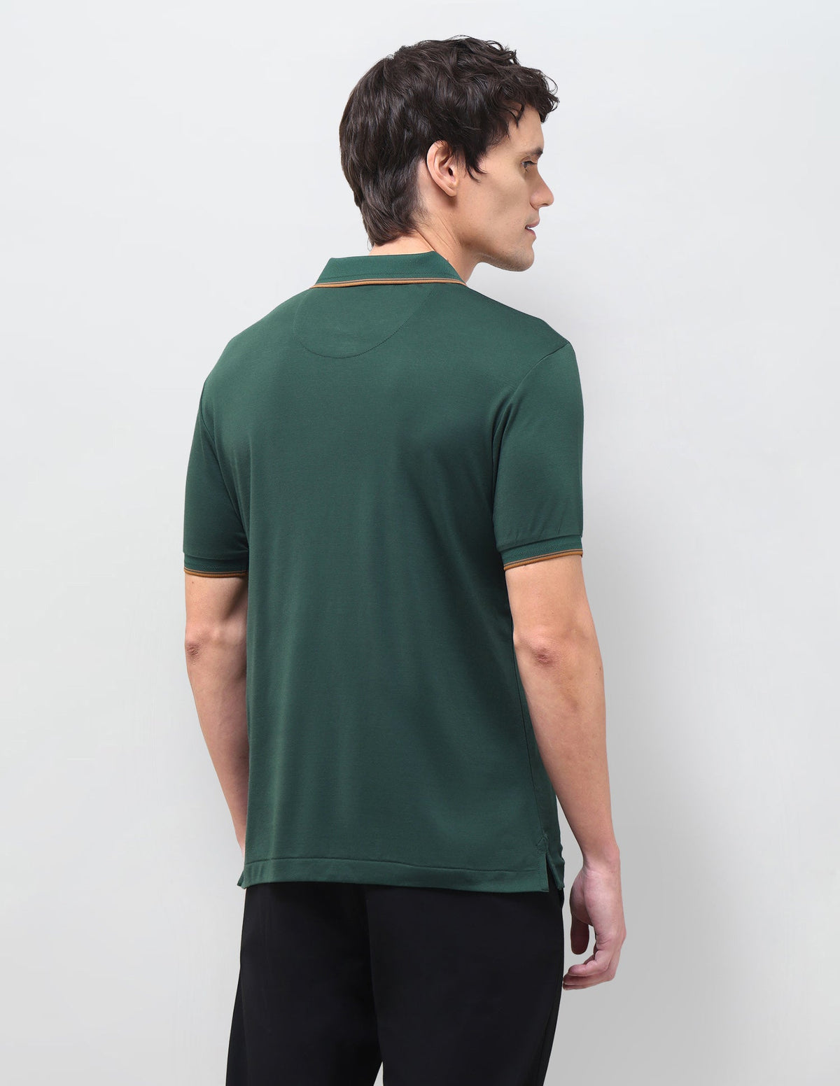 Slim Fit Solid Polo Shirt USP0