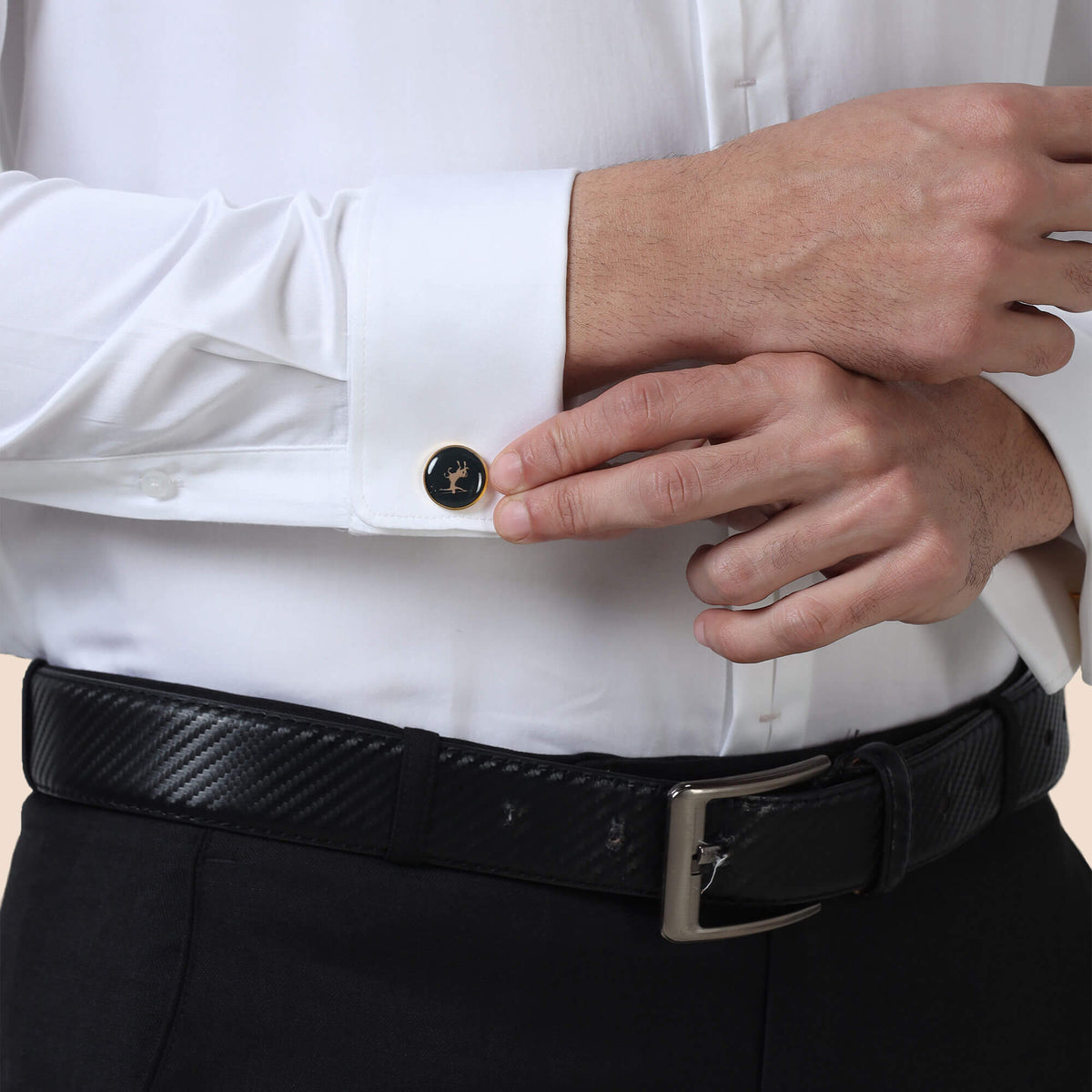 Keneth White Shirt with Signature Concealed Placket & French Cuff