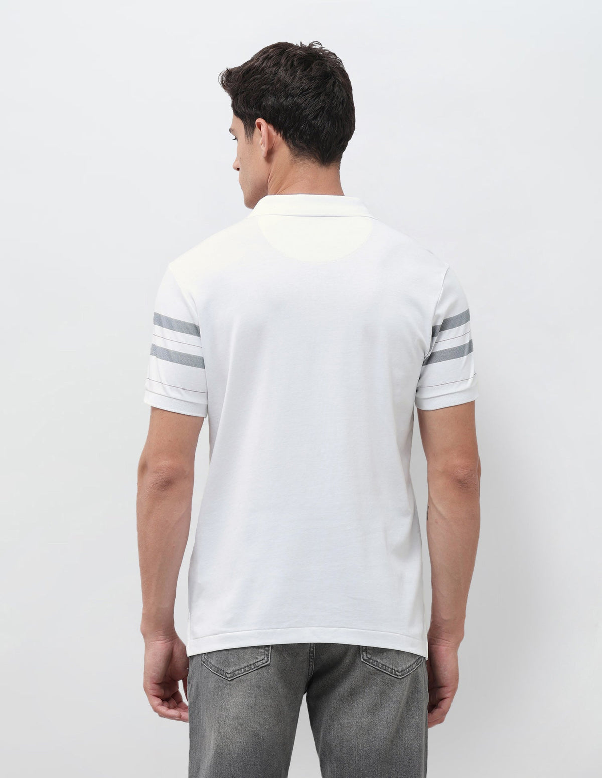 Vertical Striped Slim Fit Polo Shirt USP0