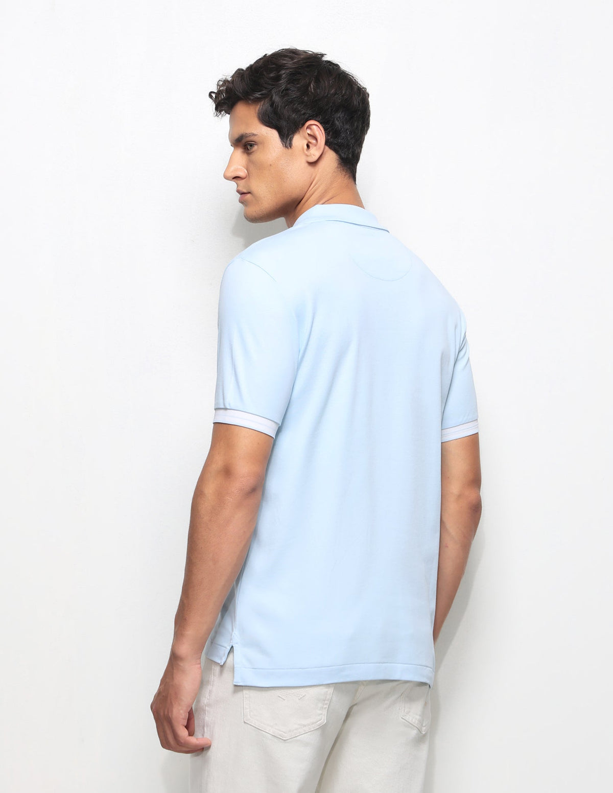 Solid Slim Fit Polo Shirt USP0