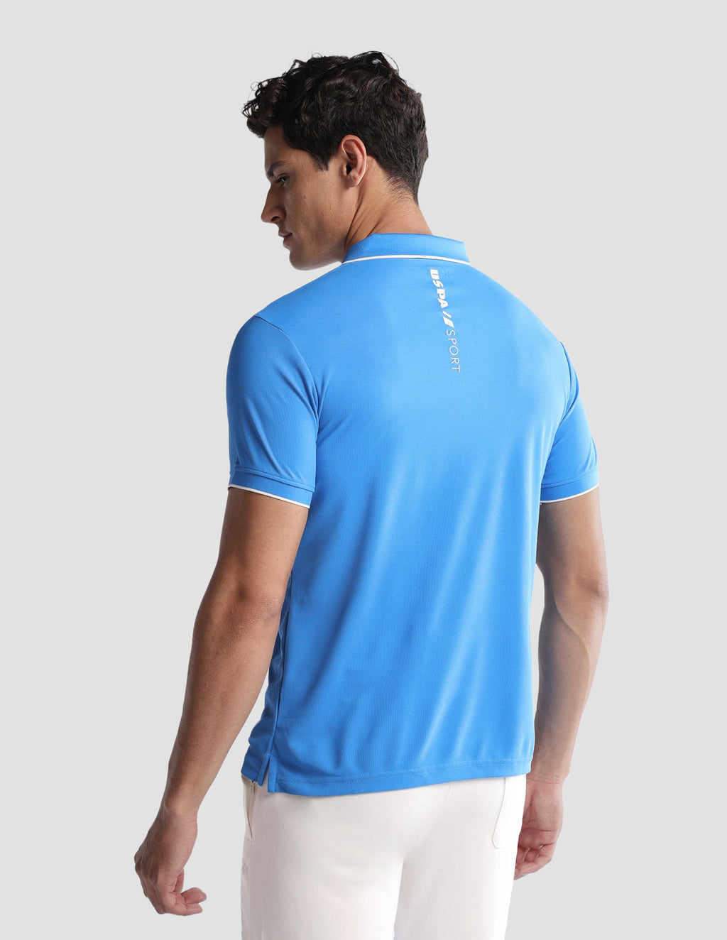 Solid Regular Fit Active Polo Shirt USP0