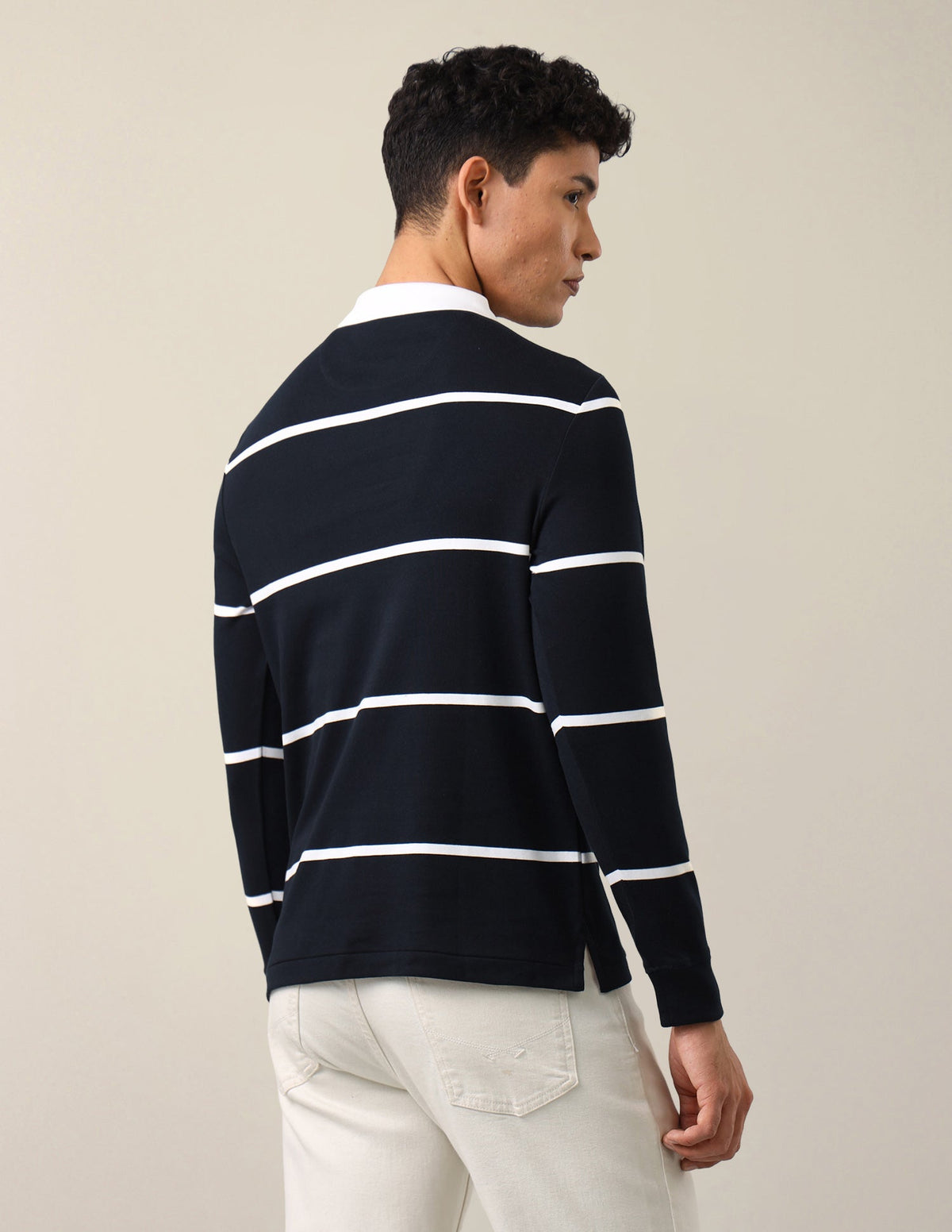 Horizontal Striped Slim Fit Polo Shirt USP0