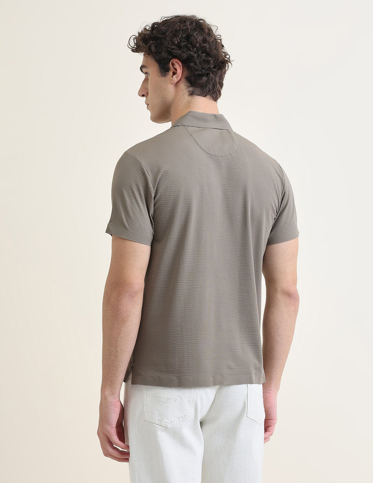 Textured Slim Fit Polo Shirt USP0