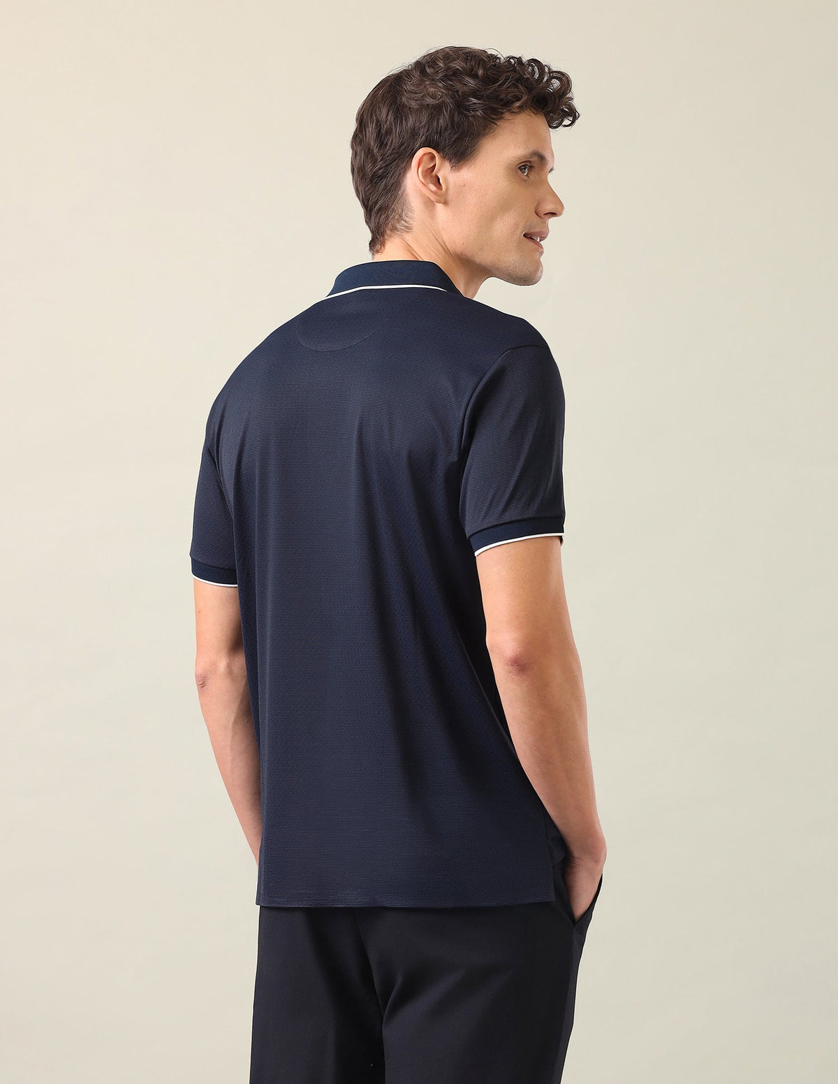 Textured Slim Fit Polo Shirt USP0