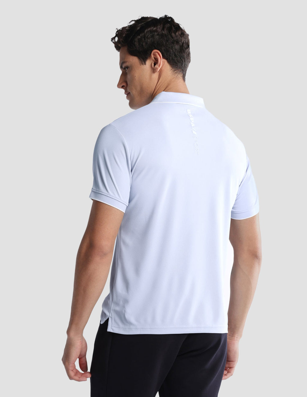Solid Regular Fit Active Polo Shirt USP0