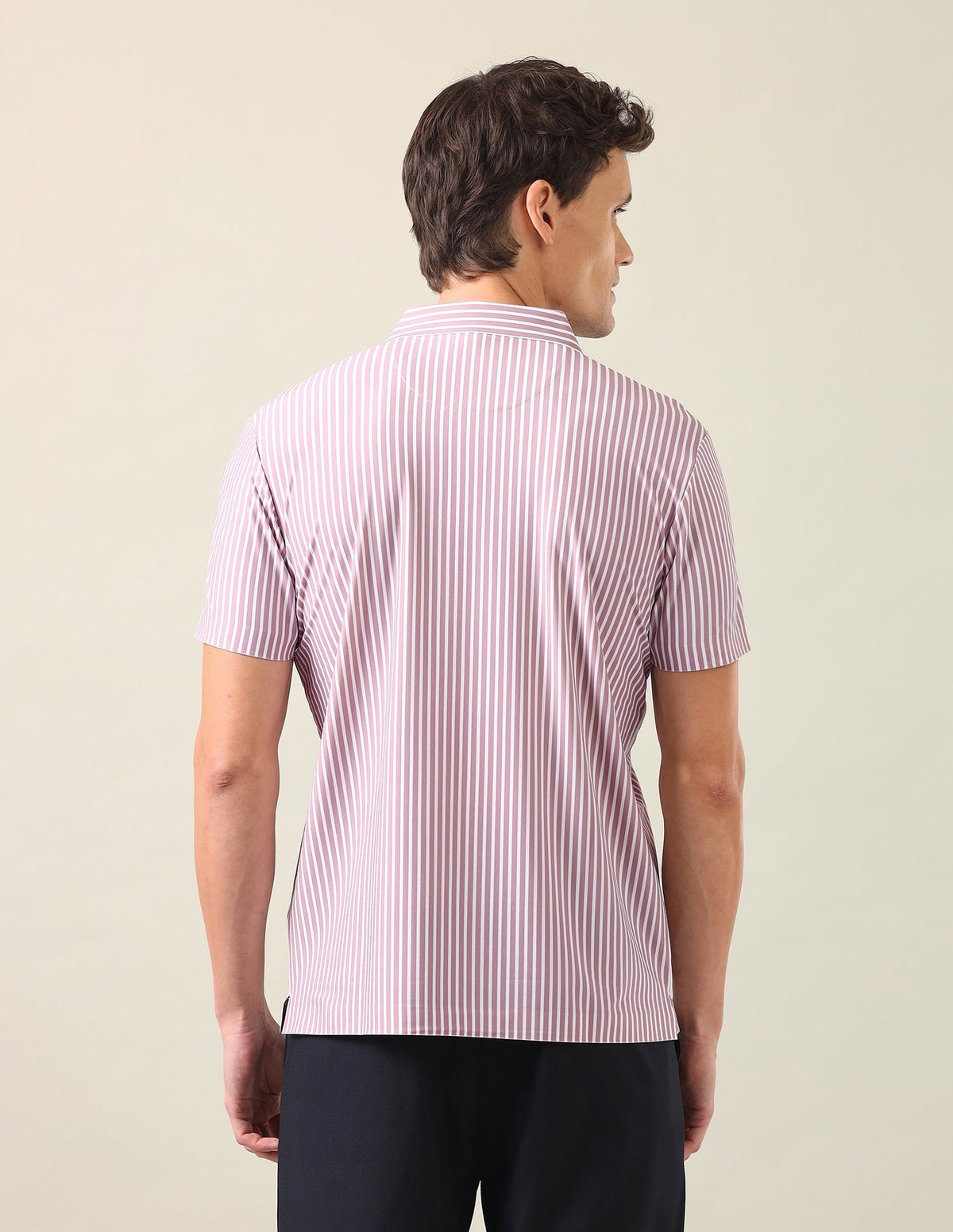 Vertical Striped Slim Fit Polo Shirt USP0