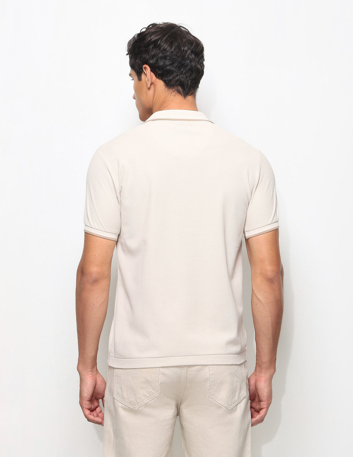 Textured Slim Fit Polo Shirt USP0