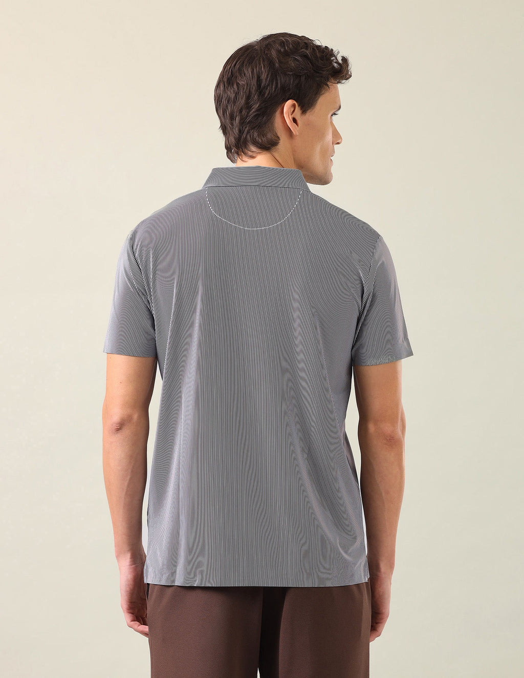 Vertical Striped Slim Fit Polo Shirt USP0