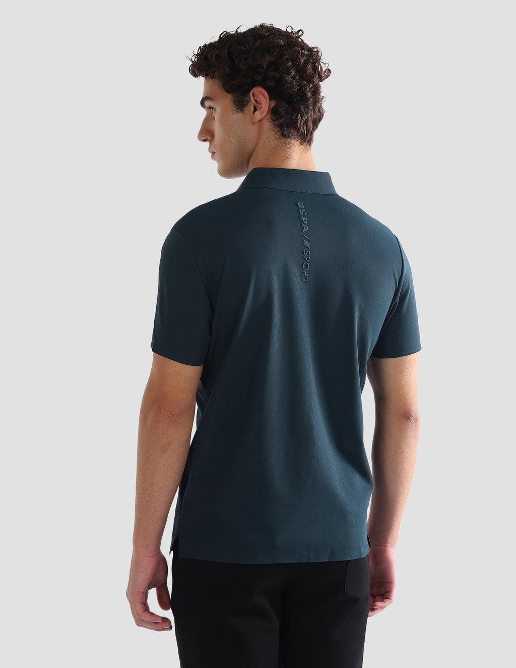 Solid Slim Fit Active Polo Shirt USP0