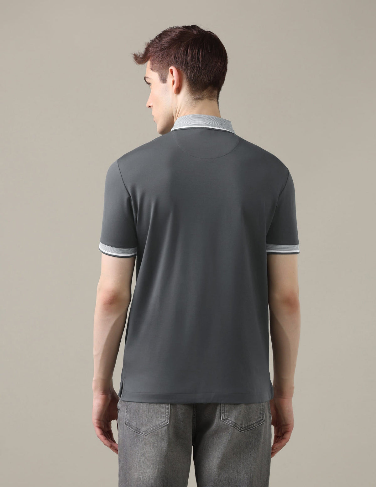 Solid Slim Fit Polo Shirt USP0