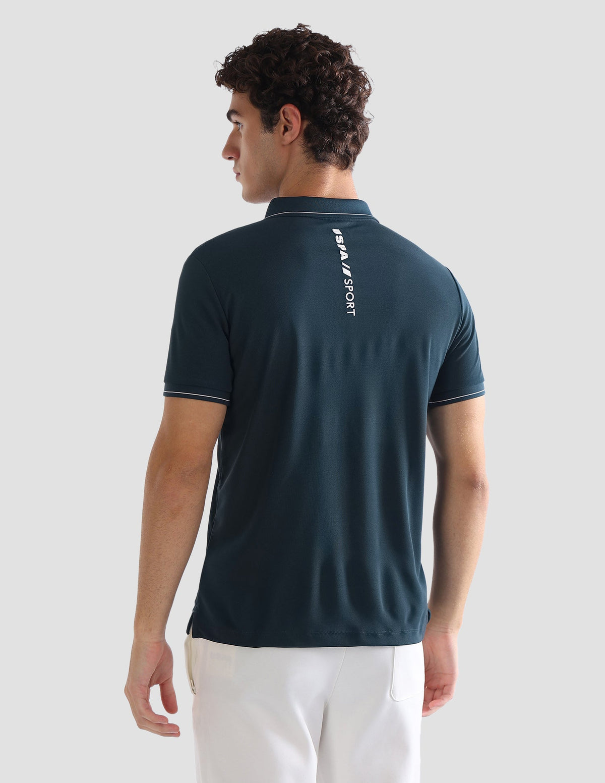 Solid Slim Fit Active Polo Shirt USP0
