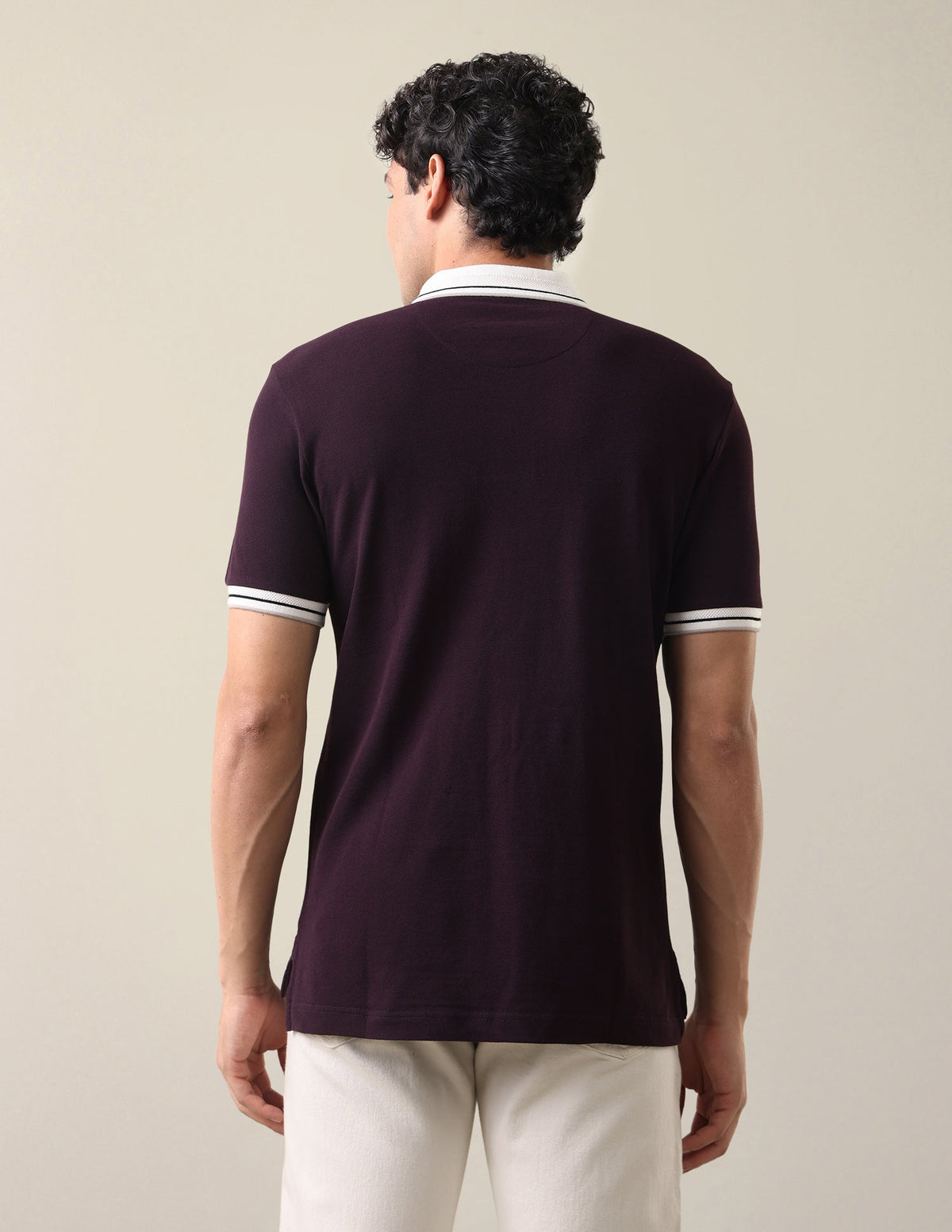 Solid Slim Fit Polo Shirt USP0