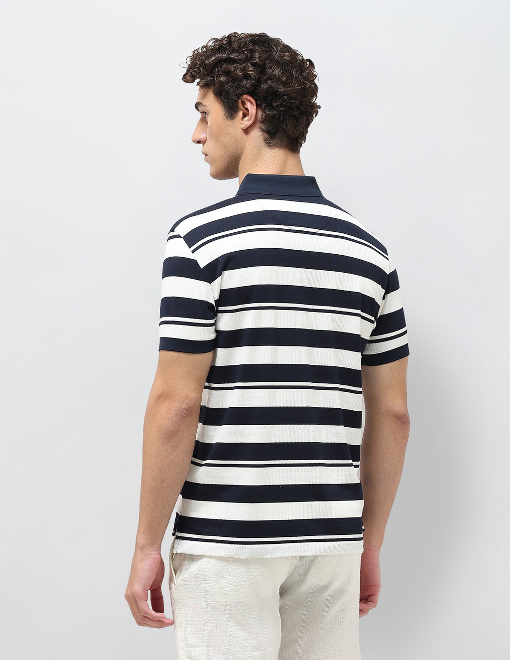 Horizontal Striped Slim Fit Polo Shirt USP0