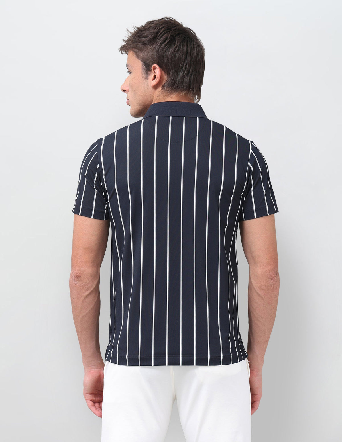 Vertical Striped Slim Fit Polo Shirt USP0