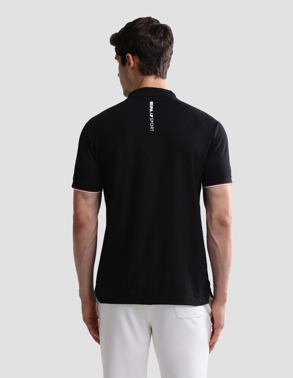 Solid Slim Fit Active Polo Shirt USP0