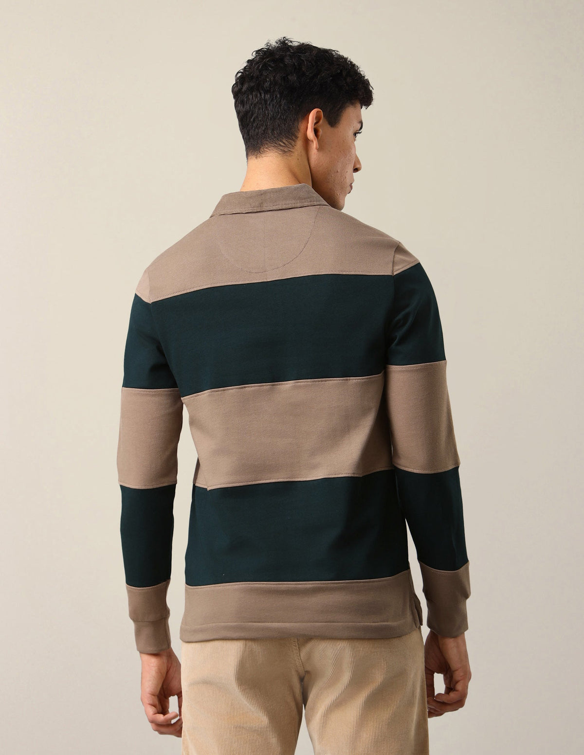 Horizontal Striped Slim Fit Polo Shirt USP0