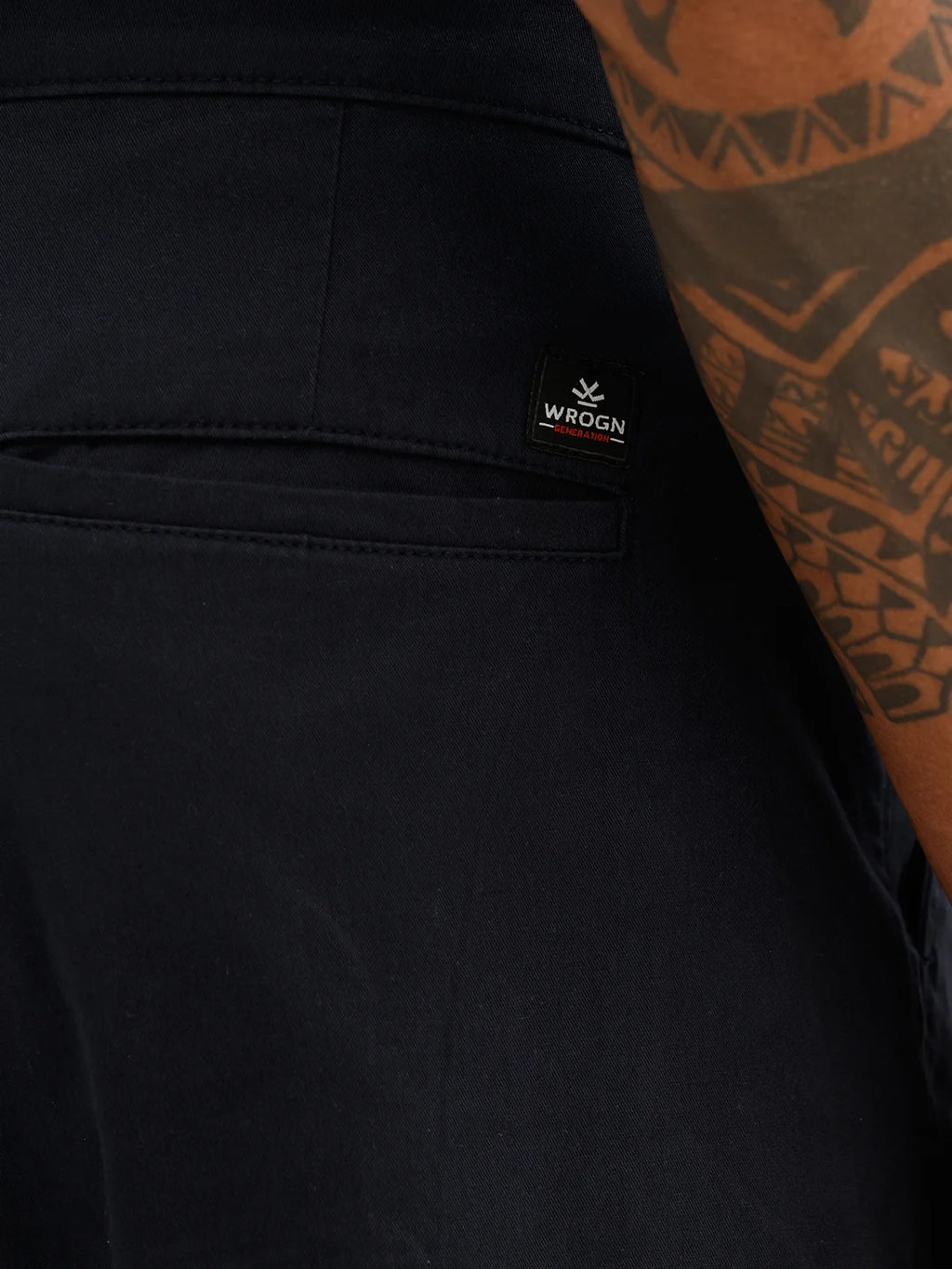 Solid Straight Fit Trouser | Navy Blue