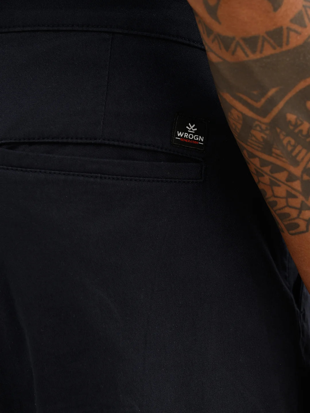 Solid Straight Fit Trouser | Navy Blue