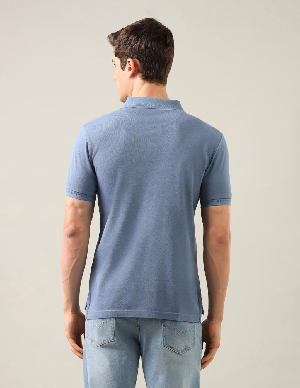 Solid Slim Fit Polo Shirt USP0