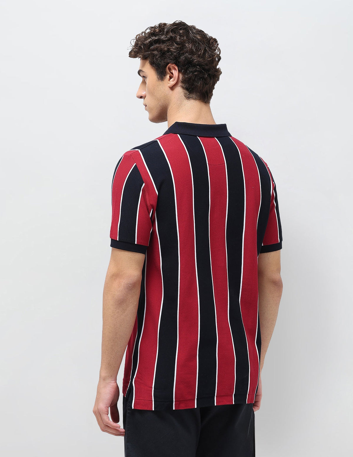 Vertical Striped Slim Fit Polo Shirt USP0