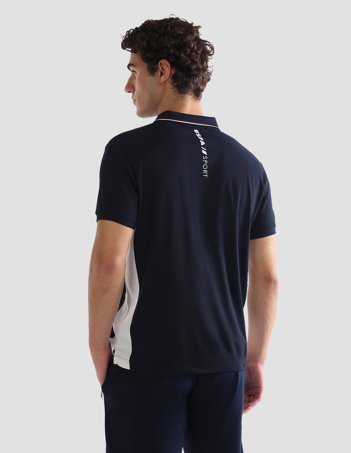 Solid Slim Fit Active Polo Shirt USP0