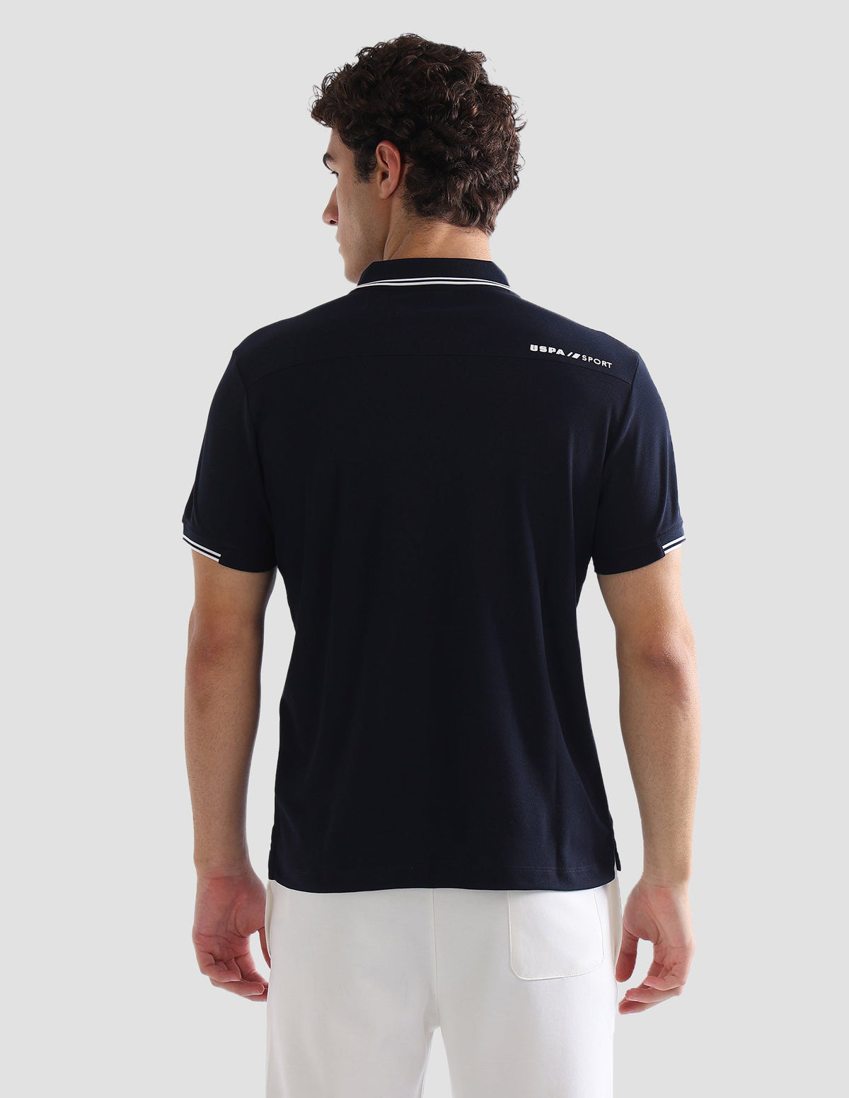 Solid Slim Fit Active Polo Shirt USP0