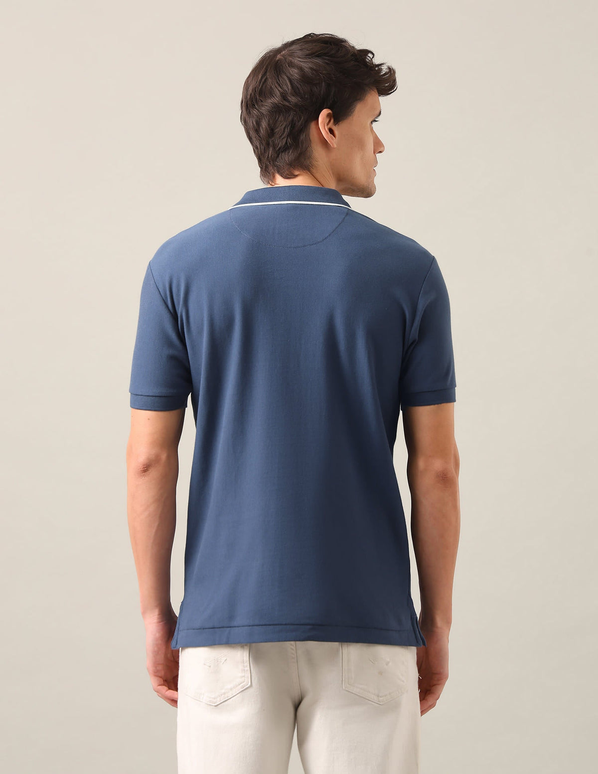 Vertical Striped Slim Fit Polo Shirt USP0