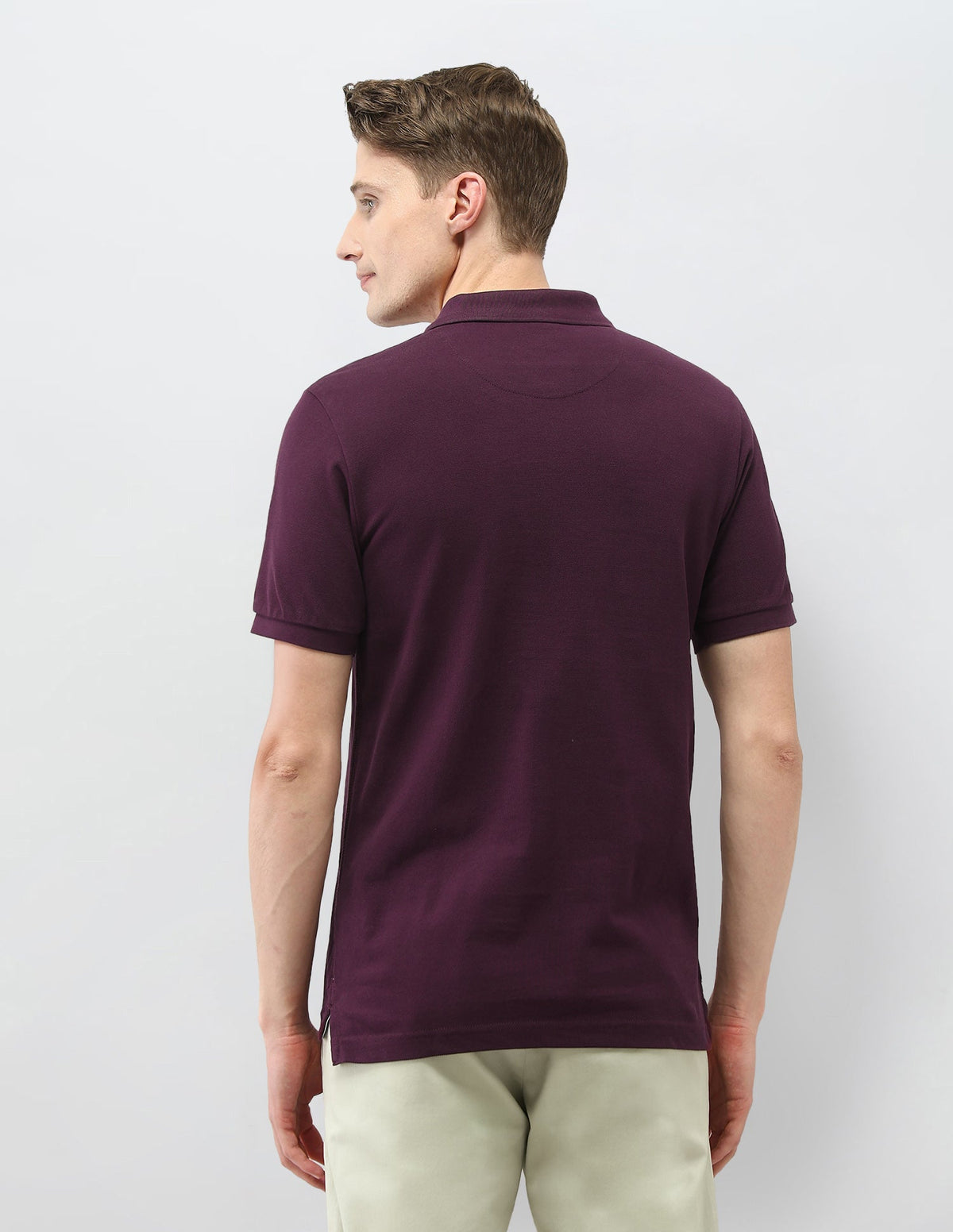Solid Slim Fit Polo Shirt USP0