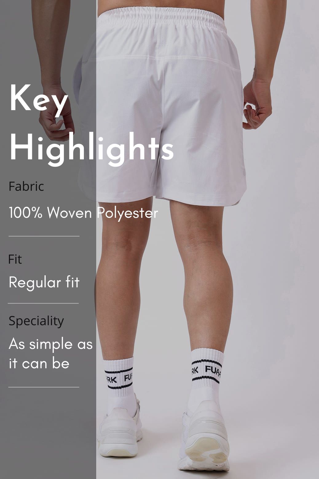 Edge Shorts White