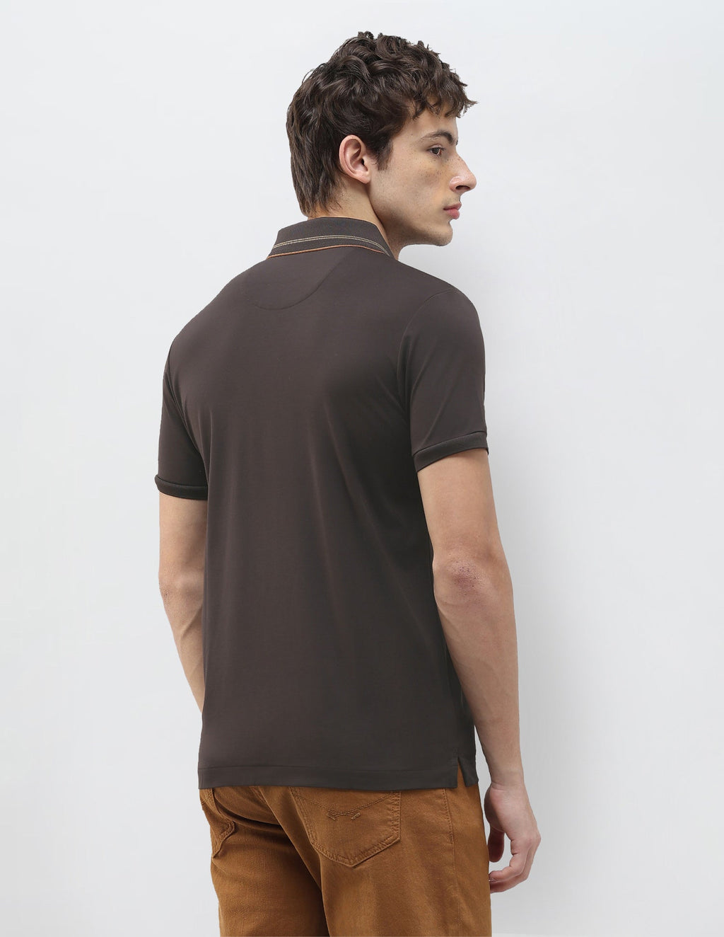 Solid Slim Fit Polo Shirt USP0