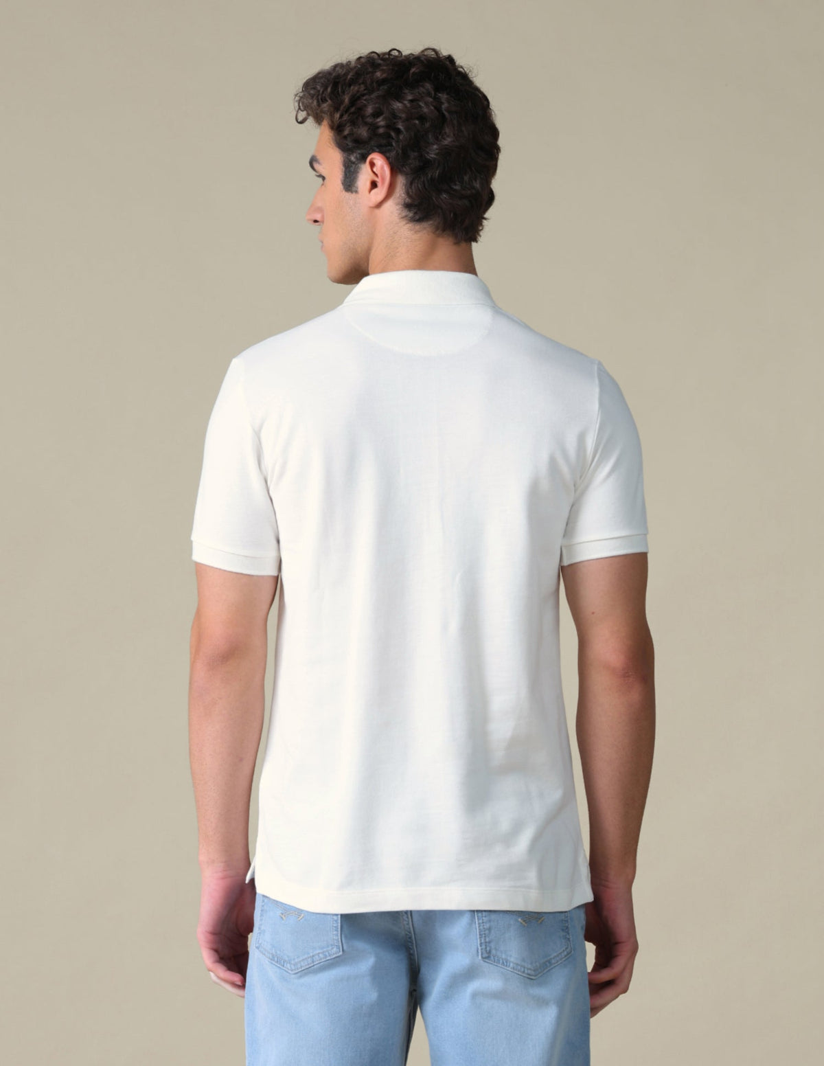 Typographic Slim Fit Polo Shirt USP0