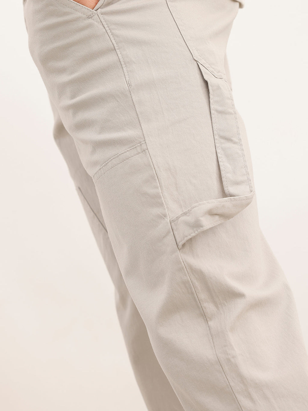 Solid Straight Fit Carpenter Trouser | Grey