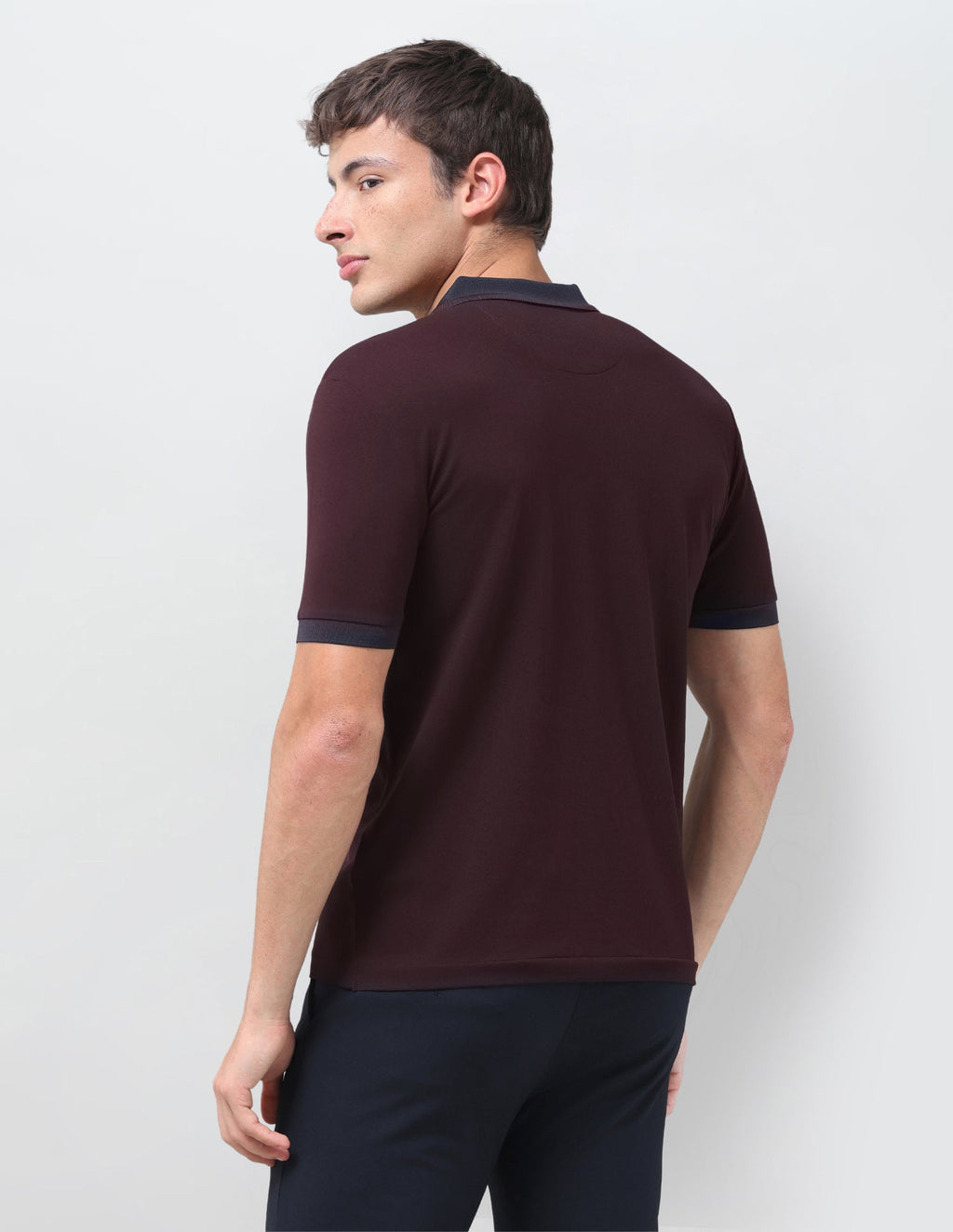 Solid Slim Fit Polo Shirt USP0