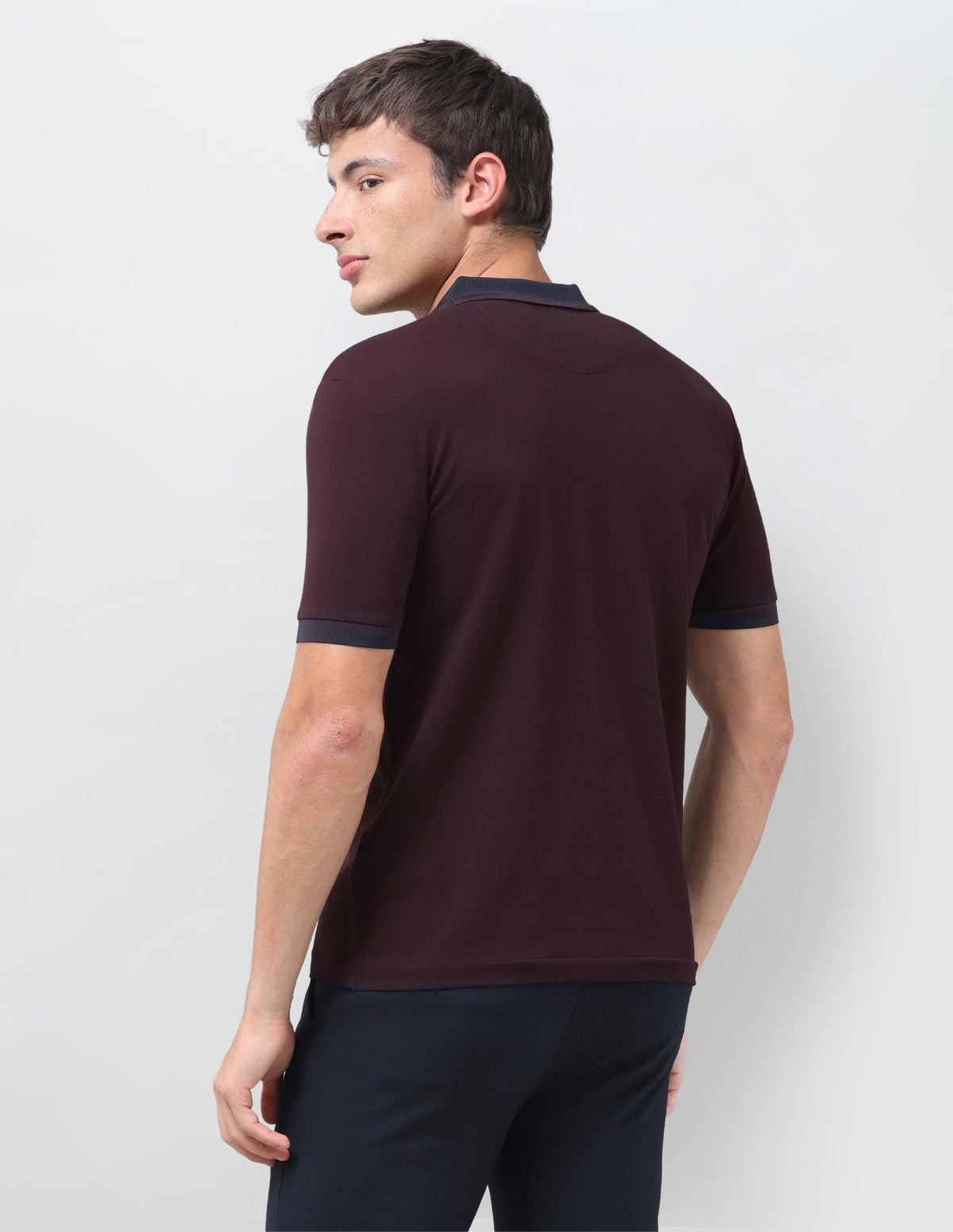 Solid Slim Fit Polo Shirt USP0