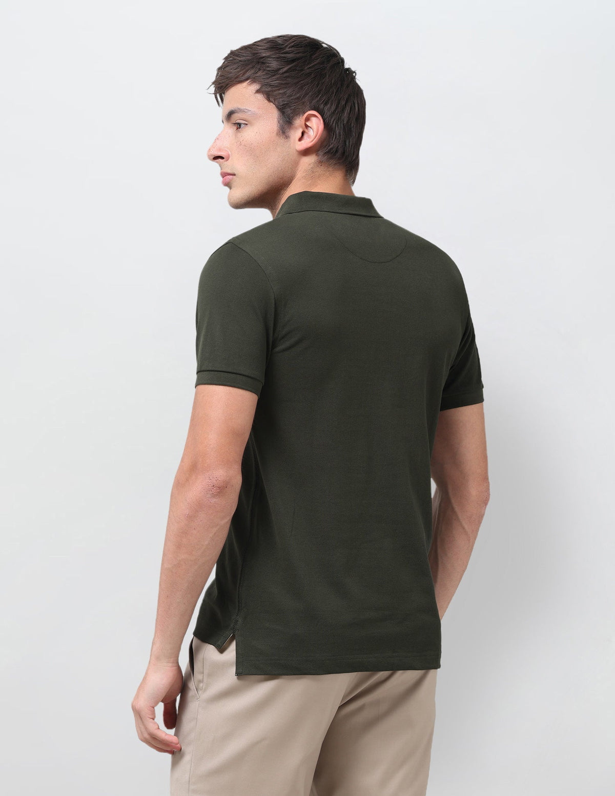 Solid Slim Fit Polo Shirt USP0