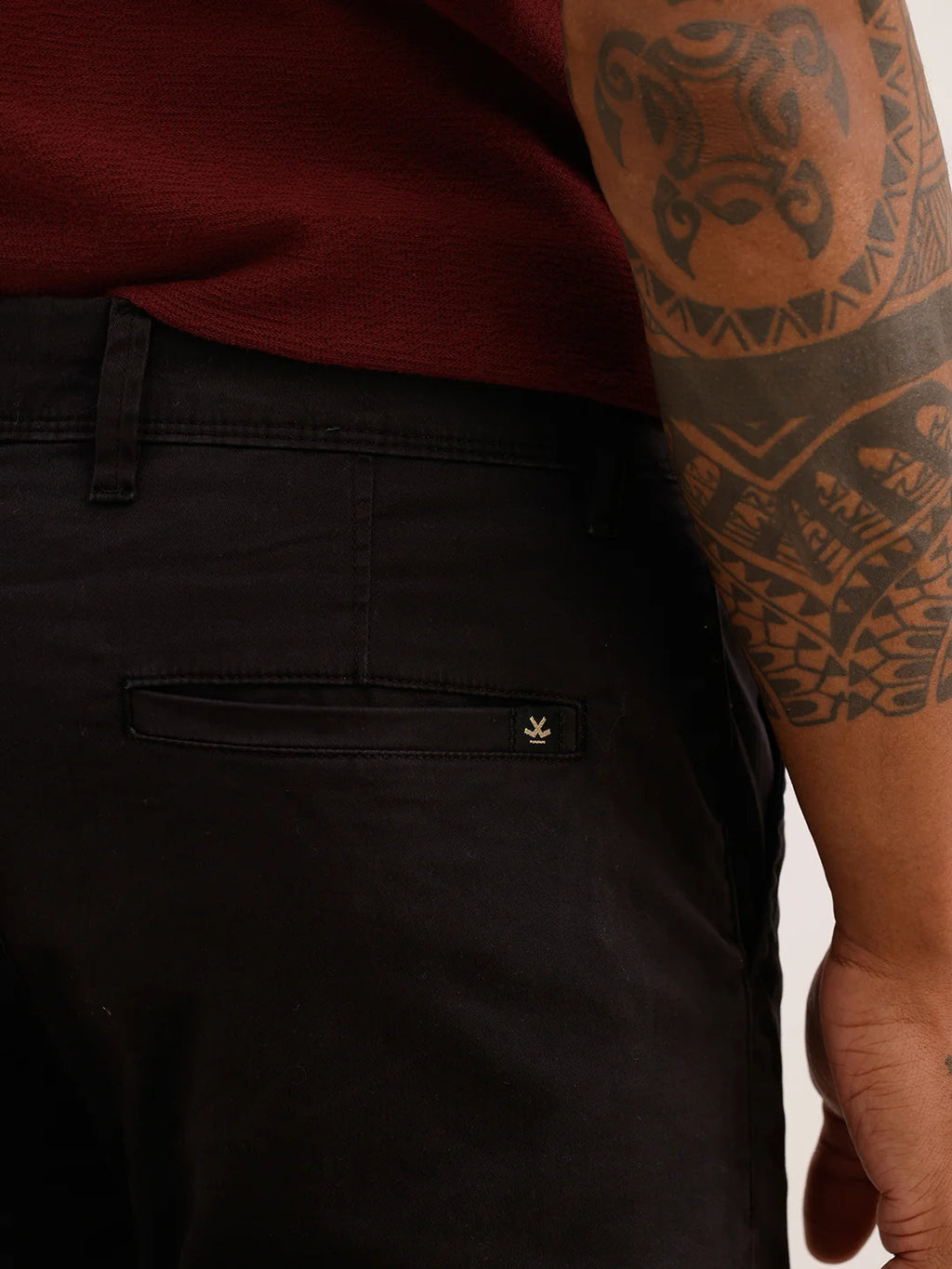 Classic Solid Slim Fit Trouser | Black
