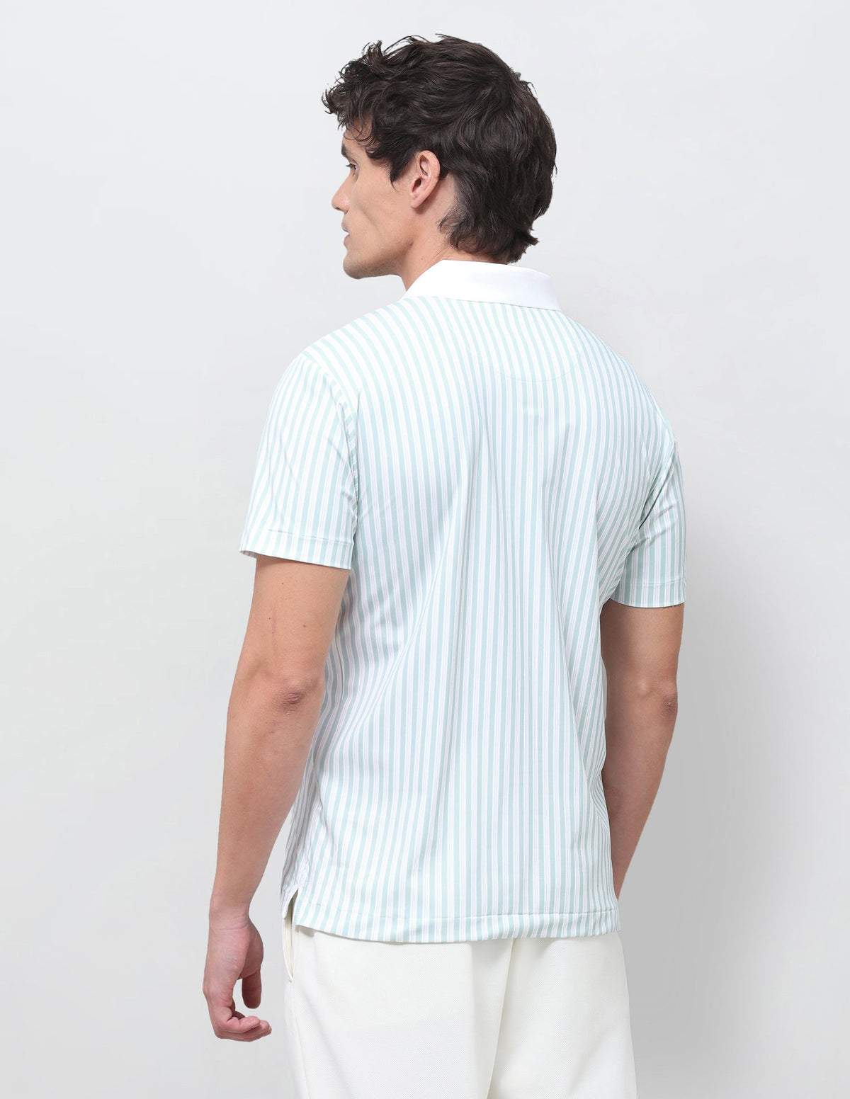 Vertical Striped Slim Fit Polo Shirt USP0