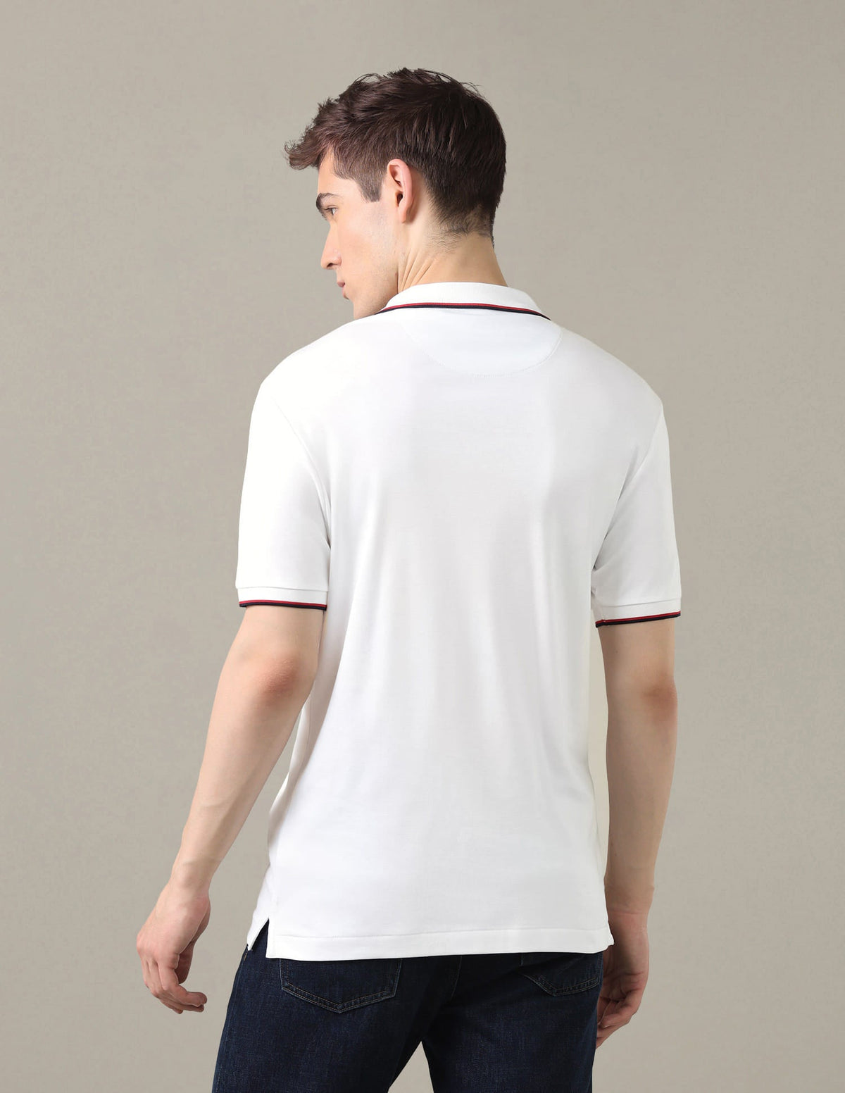 Solid Slim Fit Polo Shirt USP0