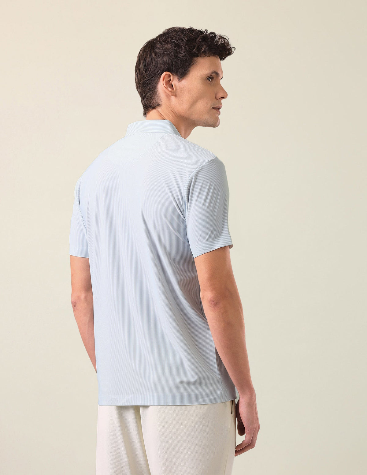 Vertical Striped Slim Fit Polo Shirt USP0