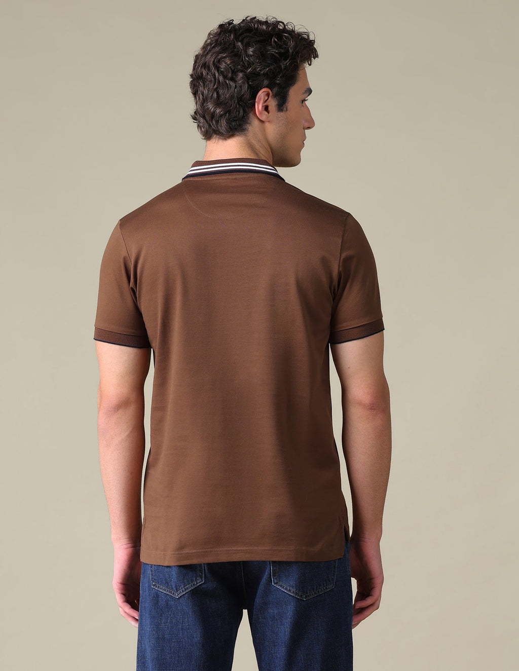 Regular Fit Solid Polo Shirt USP0
