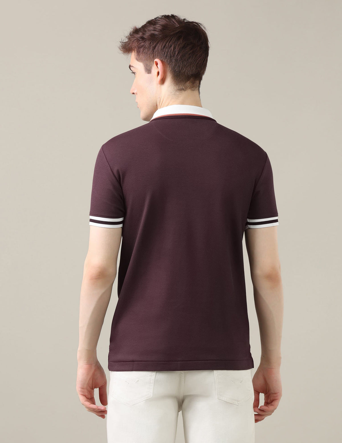 Solid Slim Fit Polo Shirt USP0