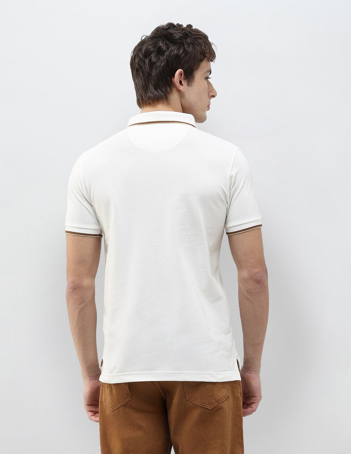 Solid Regular Fit Polo Shirt USP0