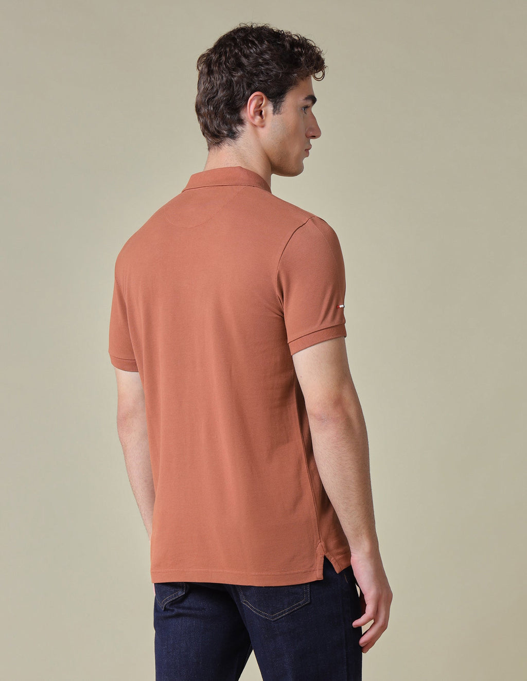 Solid Regular Fit Polo Shirt USP0