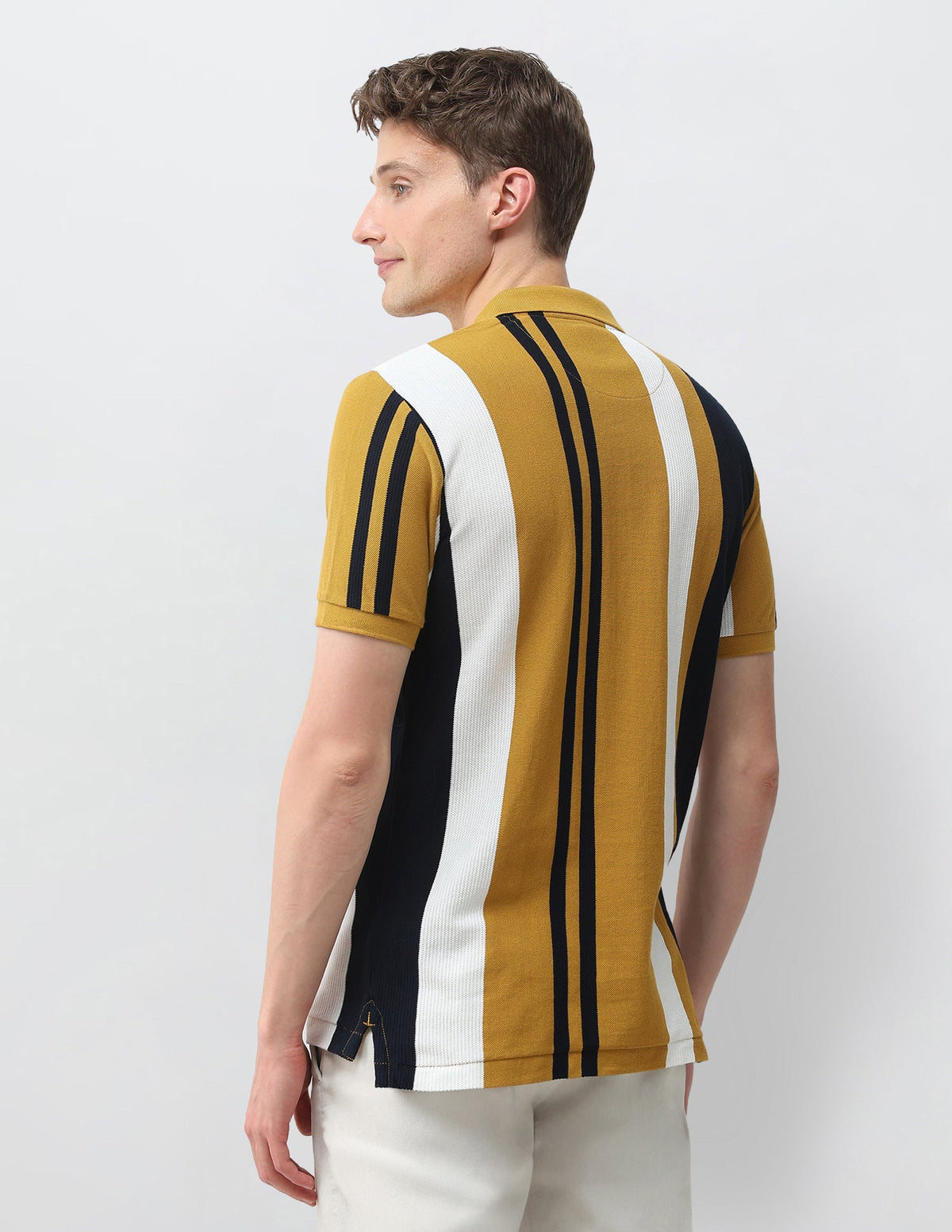Vertical Striped Slim Fit Polo Shirt USP0