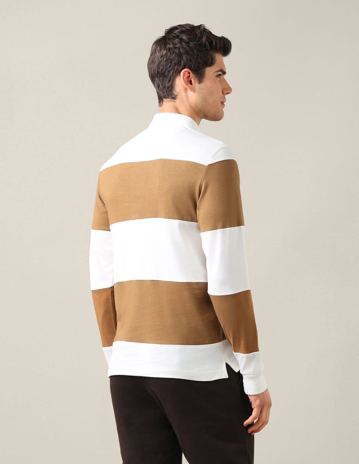 Horizontal Striped Slim Fit Polo Shirt USP0