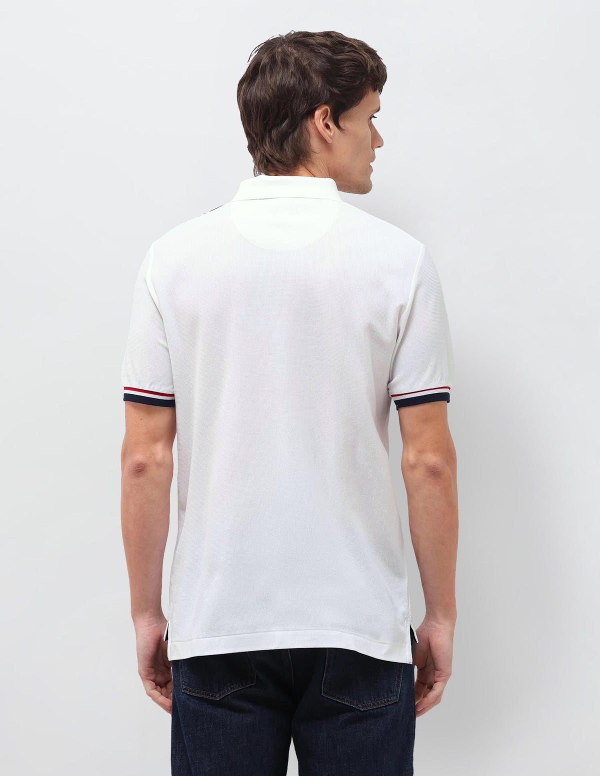 Vertical Striped Slim Fit Polo Shirt USP0