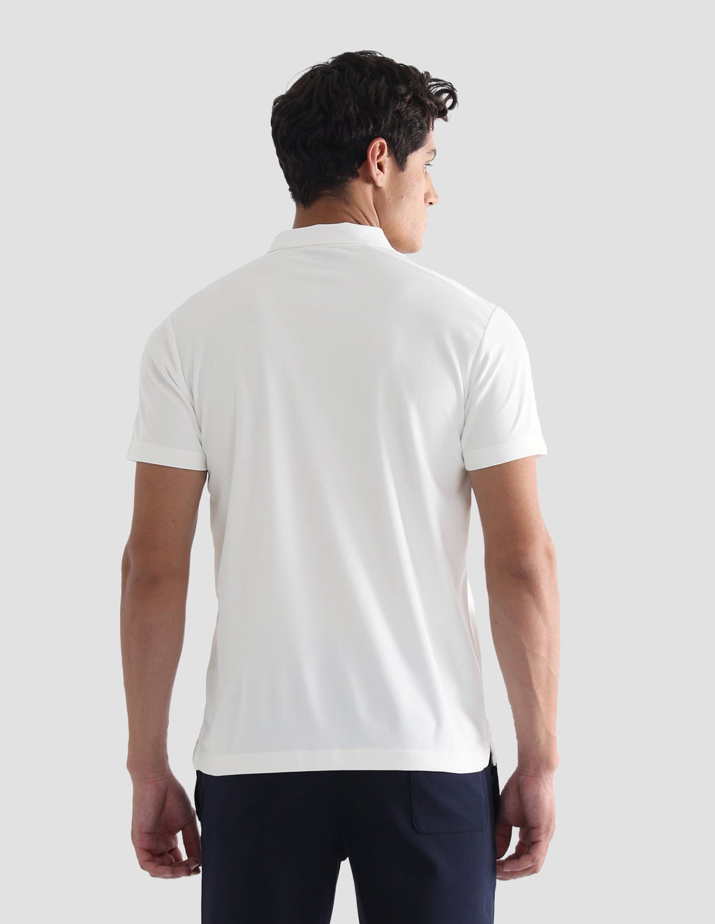 Solid Slim Fit Active Polo Shirt USP0