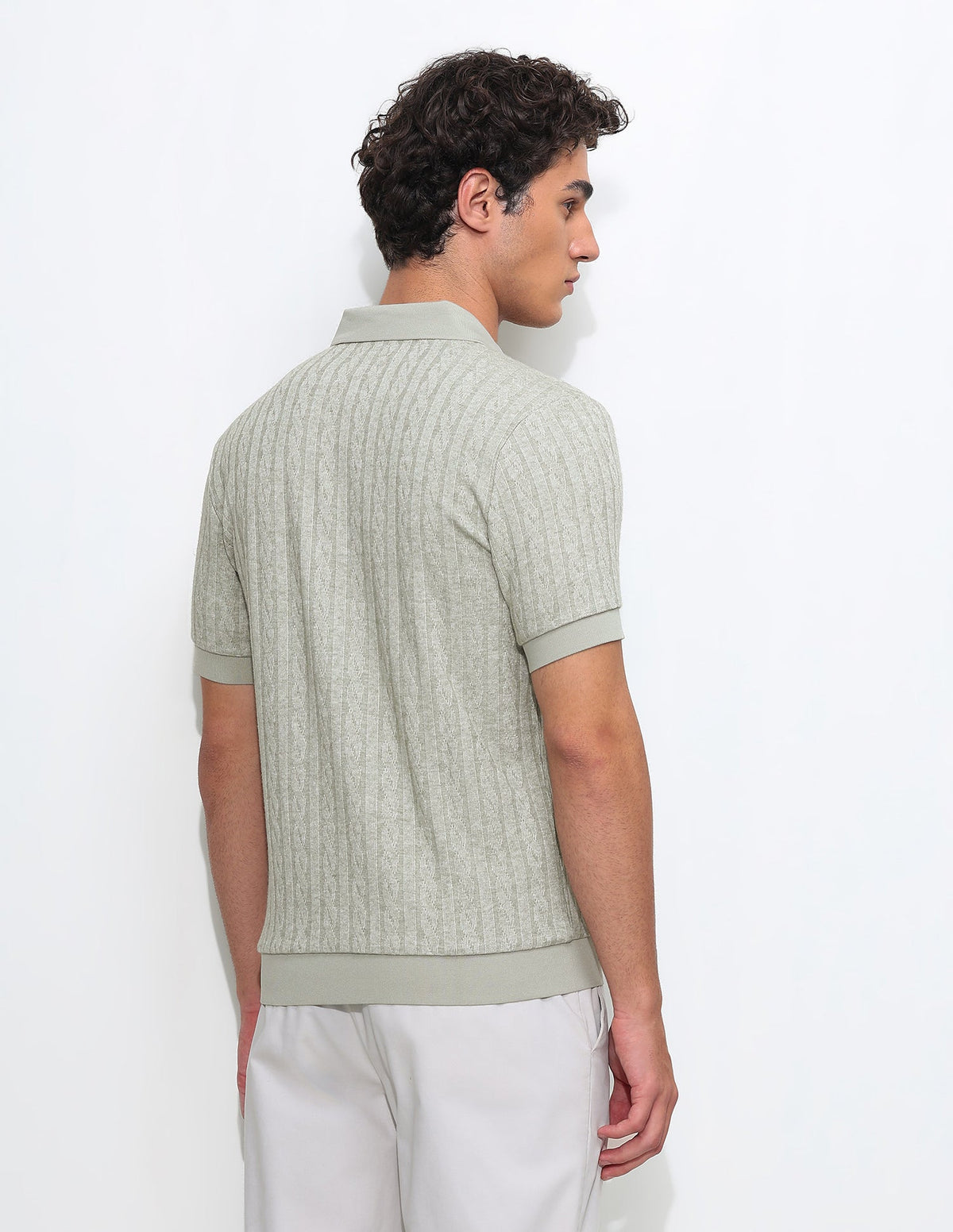 Textured Slim Fit Polo Shirt USP0