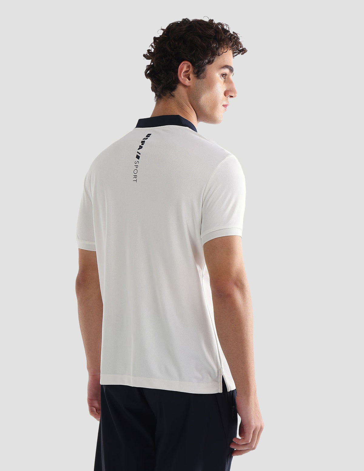 Solid Slim Fit Active Polo Shirt USP0